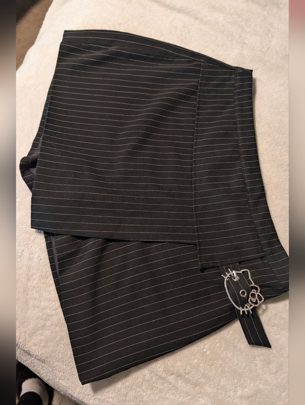 Hello Kitty and Friends x Forever 21 Black Pinstripe Mini Skort